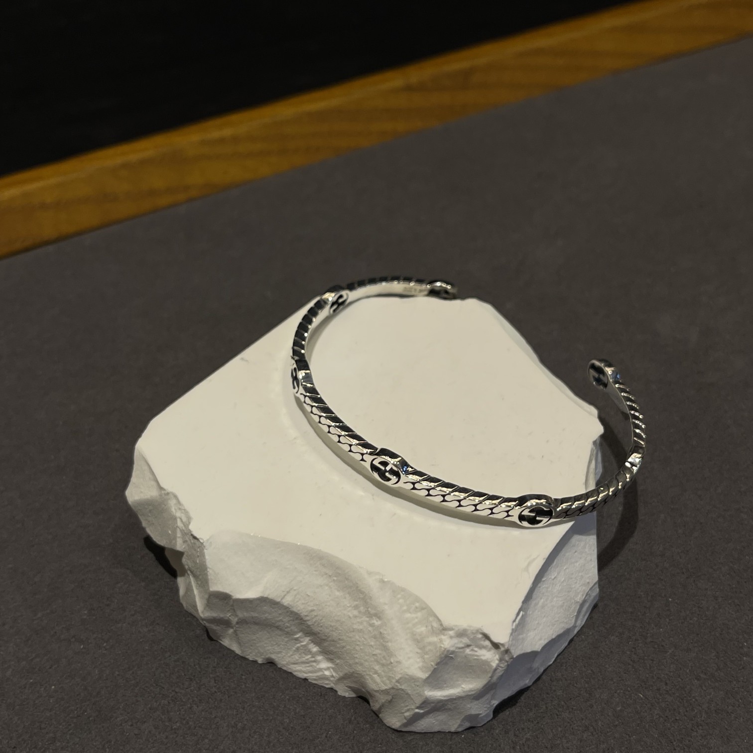 Gucci narrow double G chain bracelet