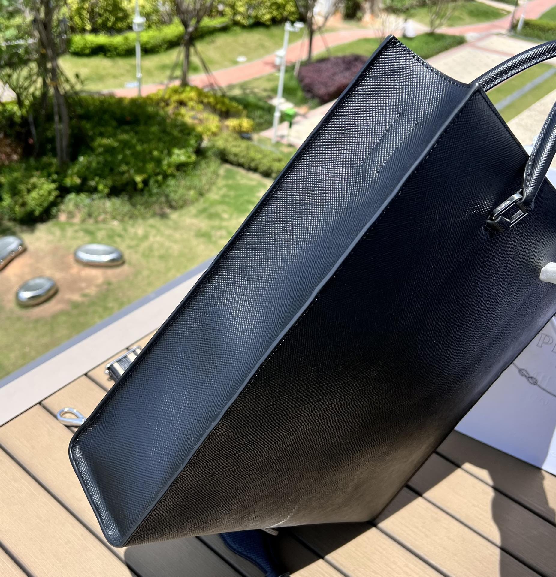 Prada men's tote bag