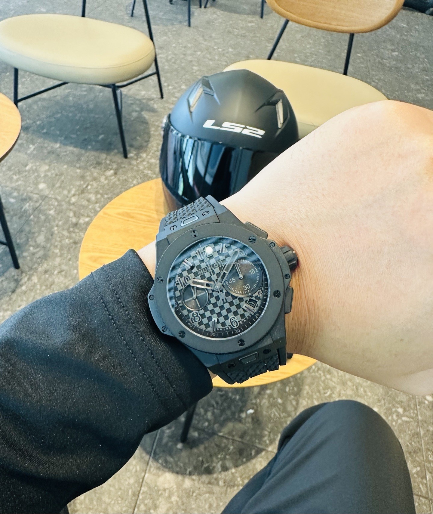 Hublot Black Chronograph Watch