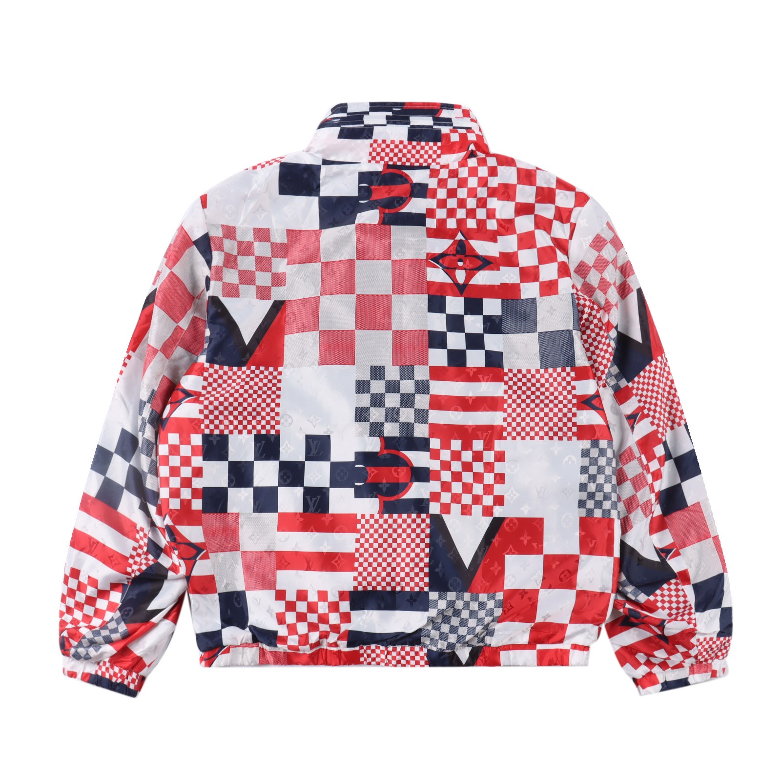 LOUIS VUITTON LV Geometric Double sided Windproof Stand up Collar Jacket