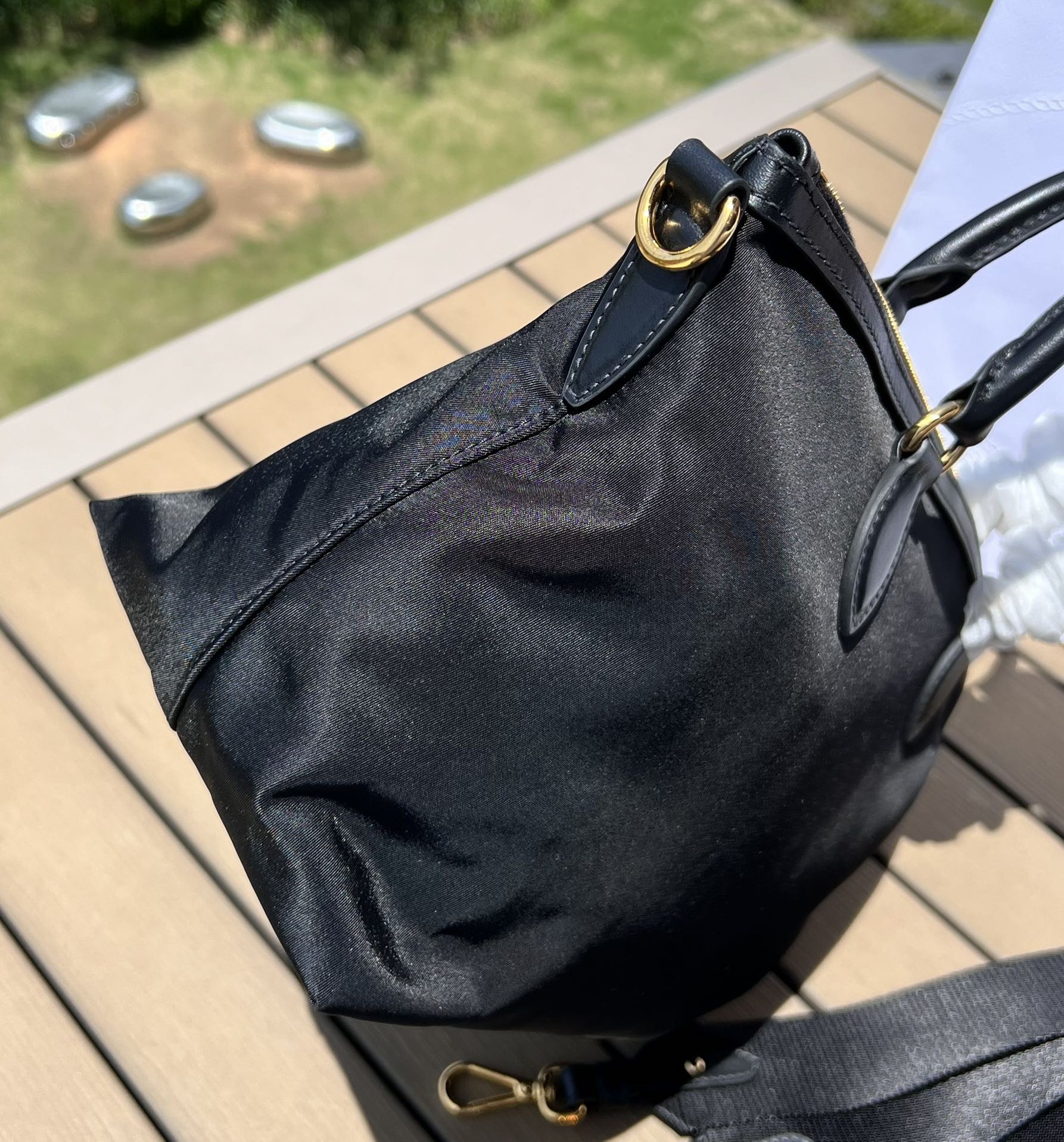 Prada dumpling bag