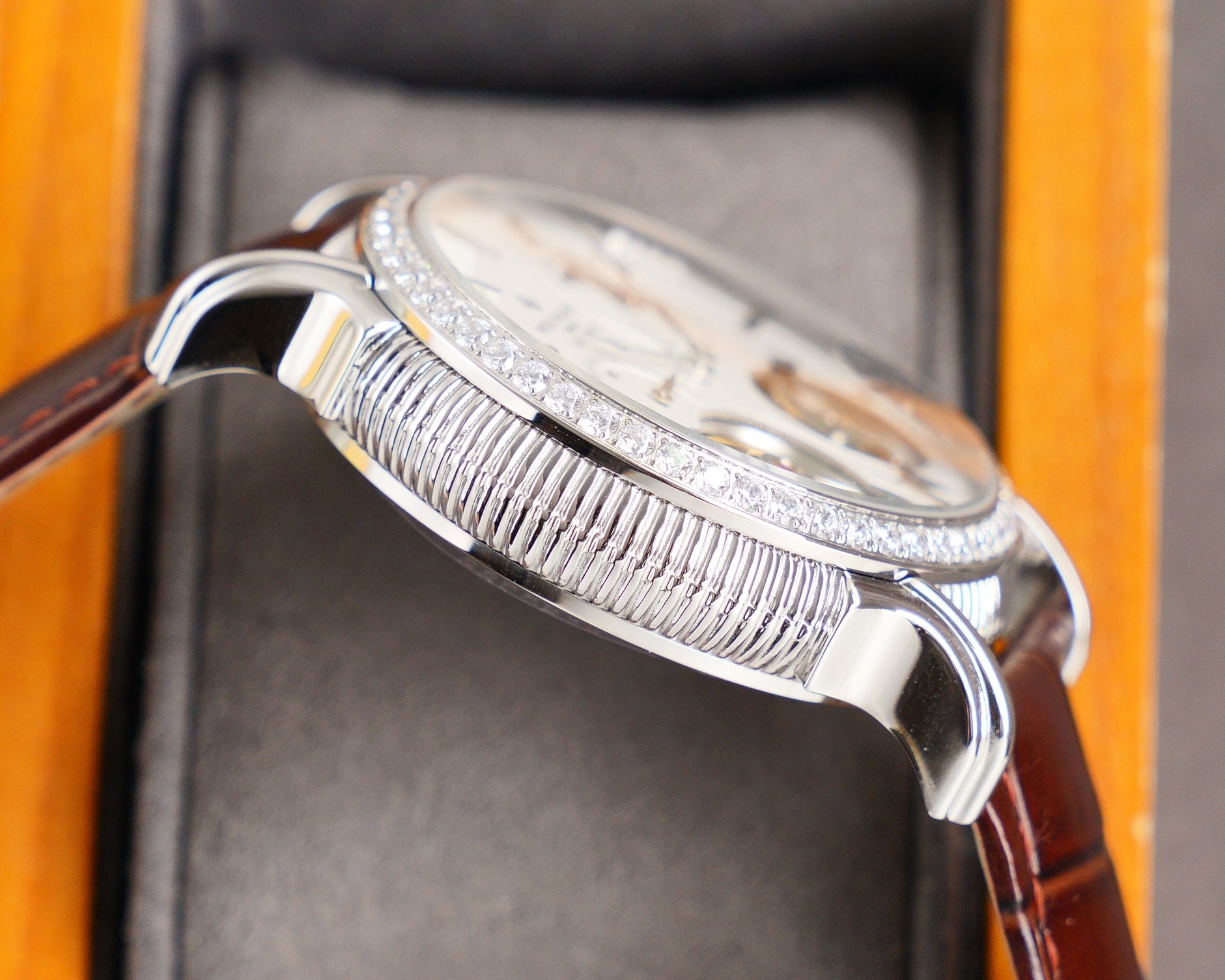 Patek Philippe Skeleton Moon Phase Automatic Mechanical Watch