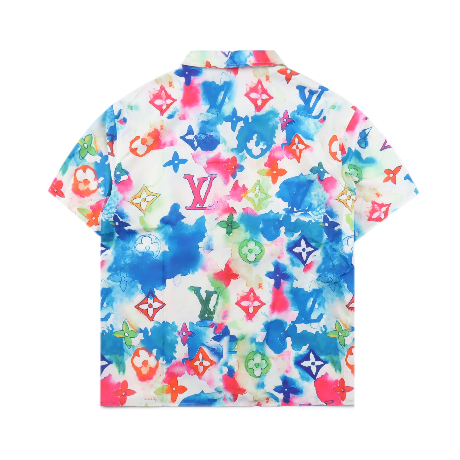 Louis Vuitton 24ss ink wash floral short sleeved shirt