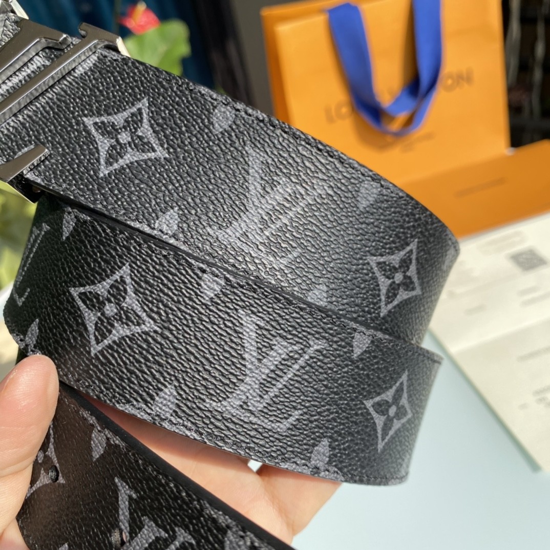 The Louis Vuitton monogram belt is a belt