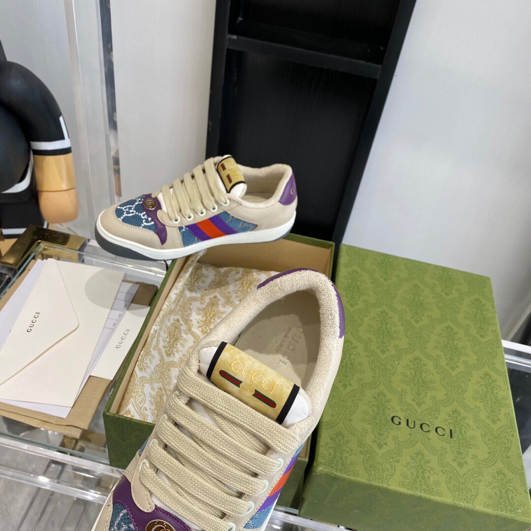 Gucci GGDB series distressed casual sneakers