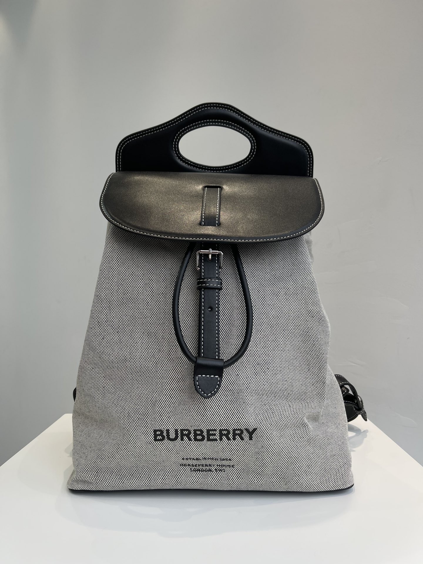 Burberry clamshell backpack