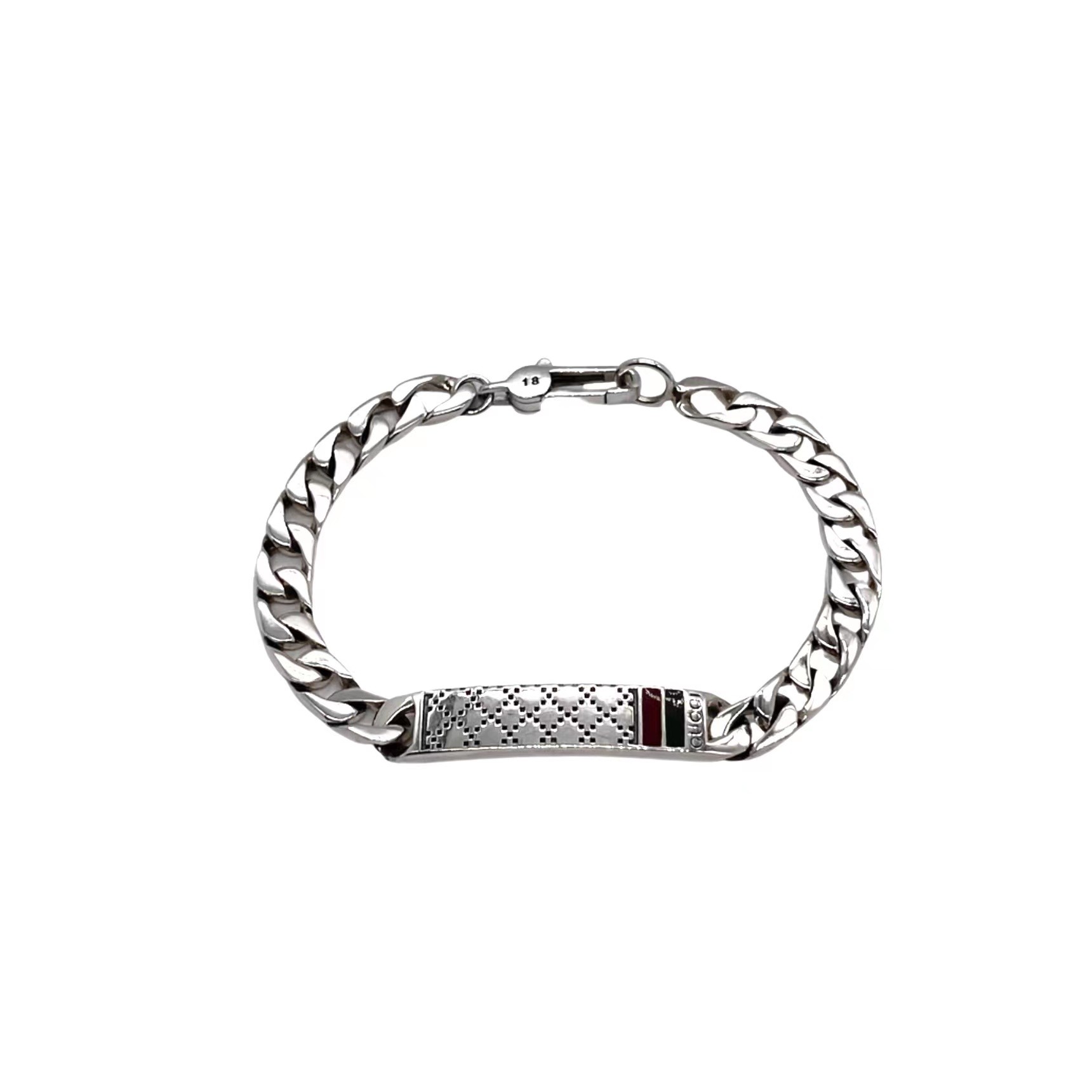 Gucci plaid enamel bracelet