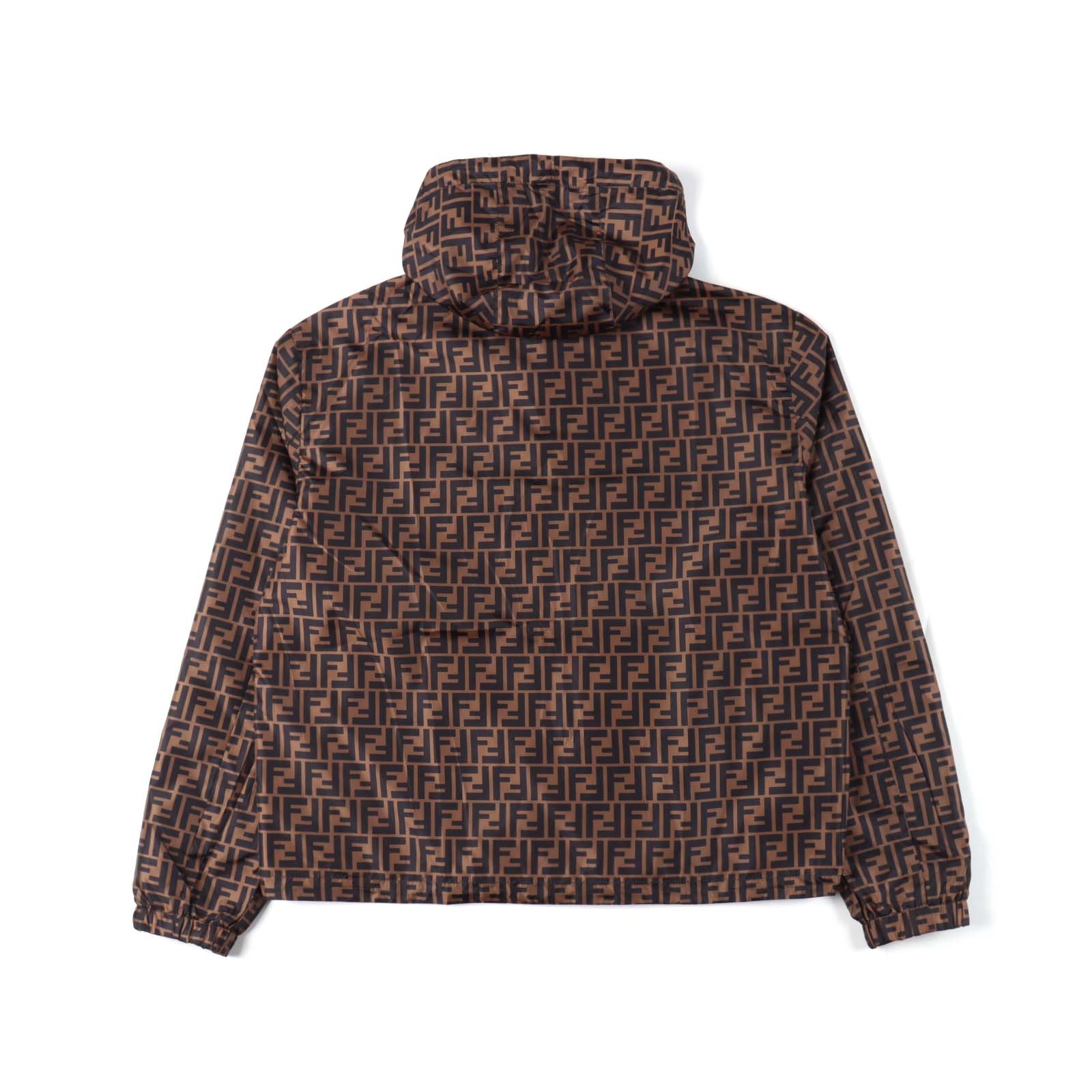 Fendi full printed logo double-sided jacket,