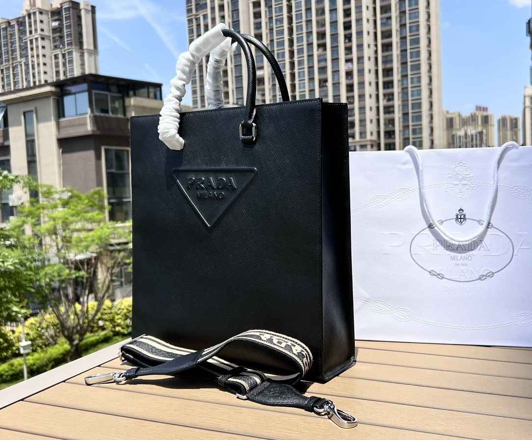 Prada men's tote bag