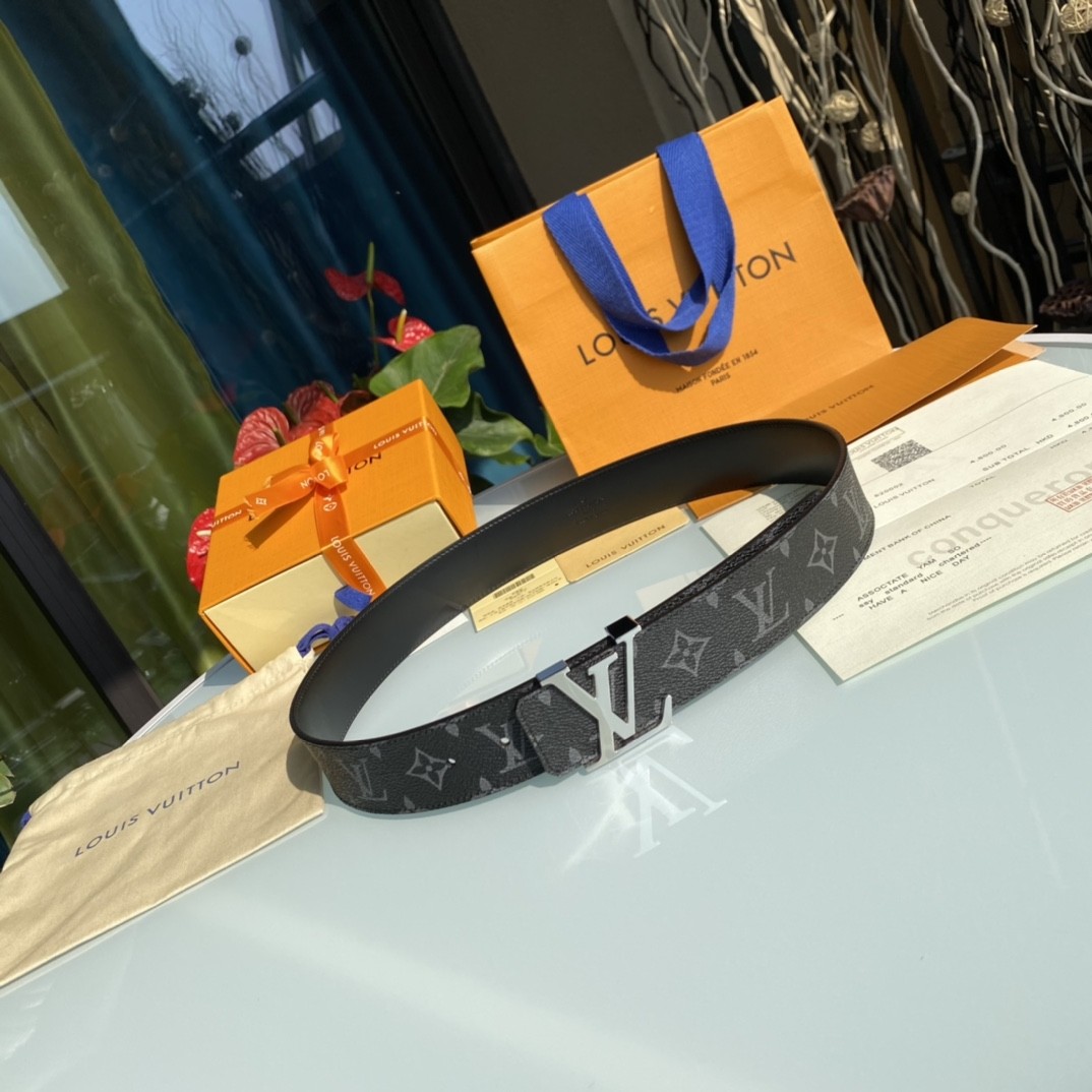 The Louis Vuitton monogram belt is a belt