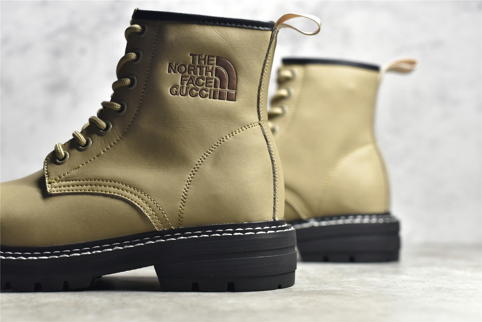 The North Face x Gucci collaboration work boots