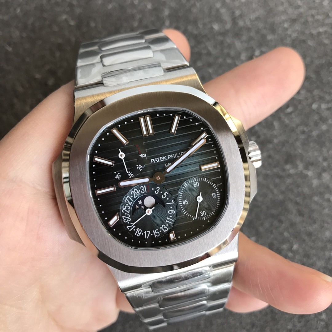 This is a Patek Philippe Nautilus 5712/1A watch.