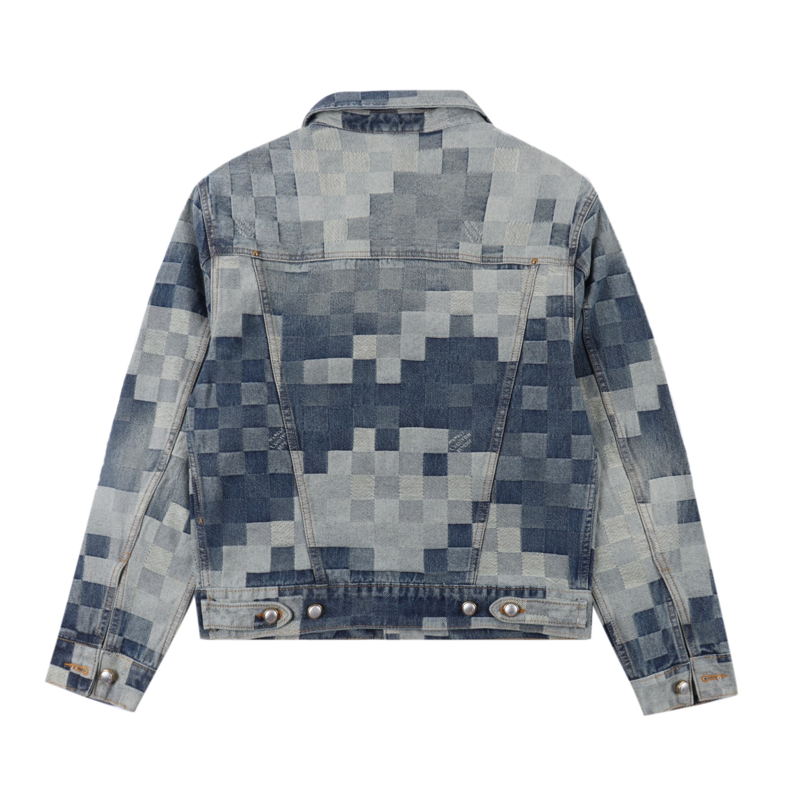 Louis Vuitton 24ss mosaic checkerboard denim jacket
