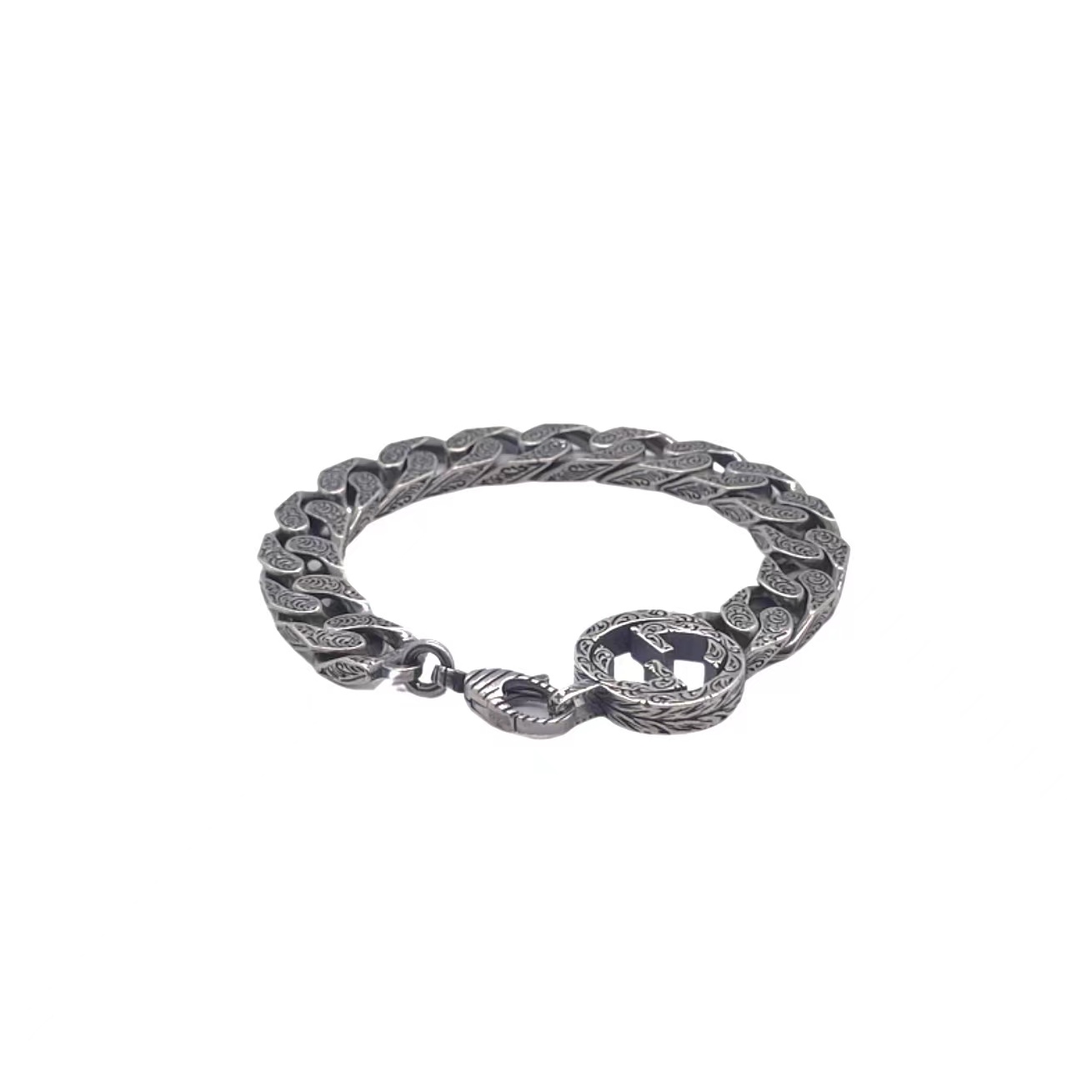 Gucci double G engraved bracelet