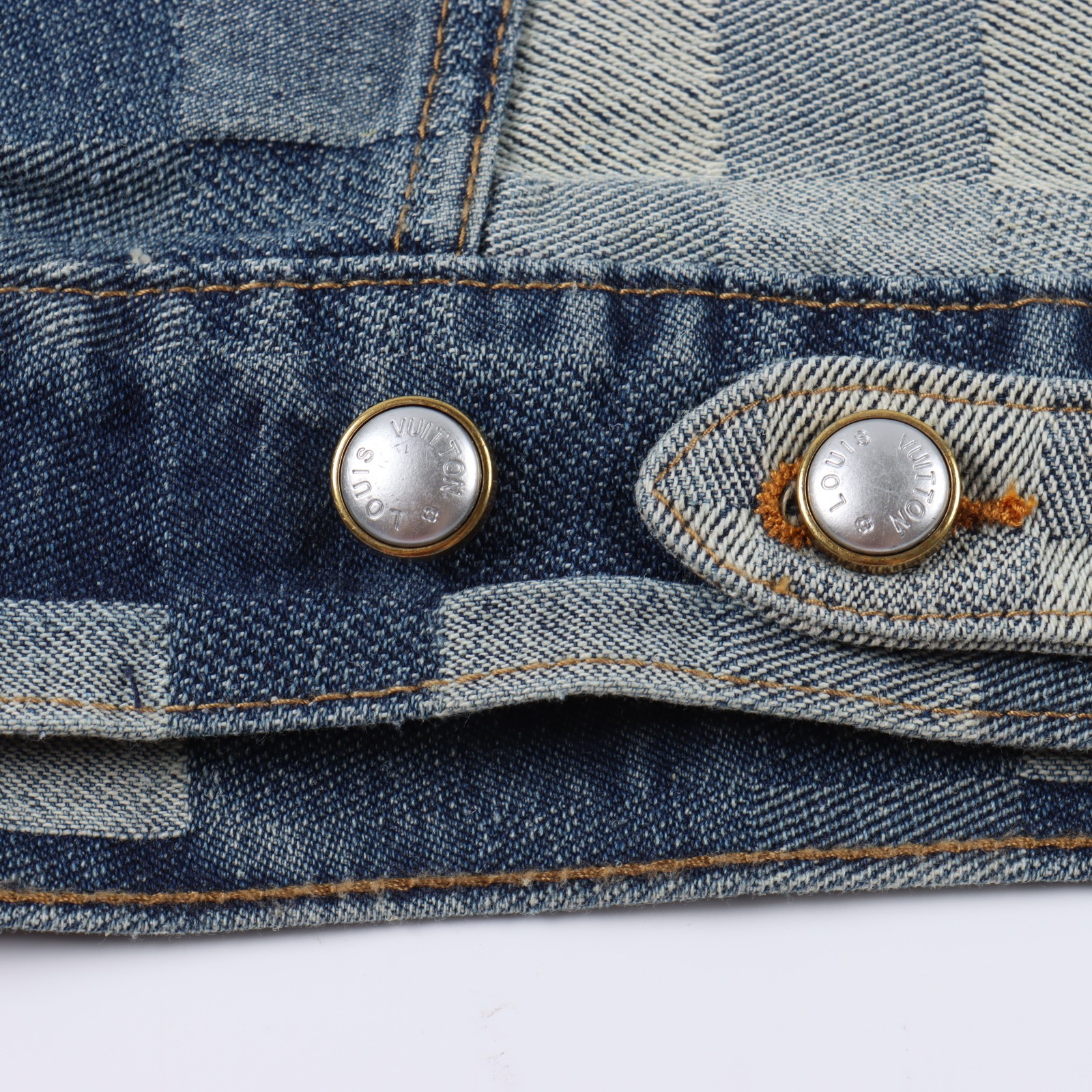 Louis Vuitton 24ss mosaic checkerboard denim jacket