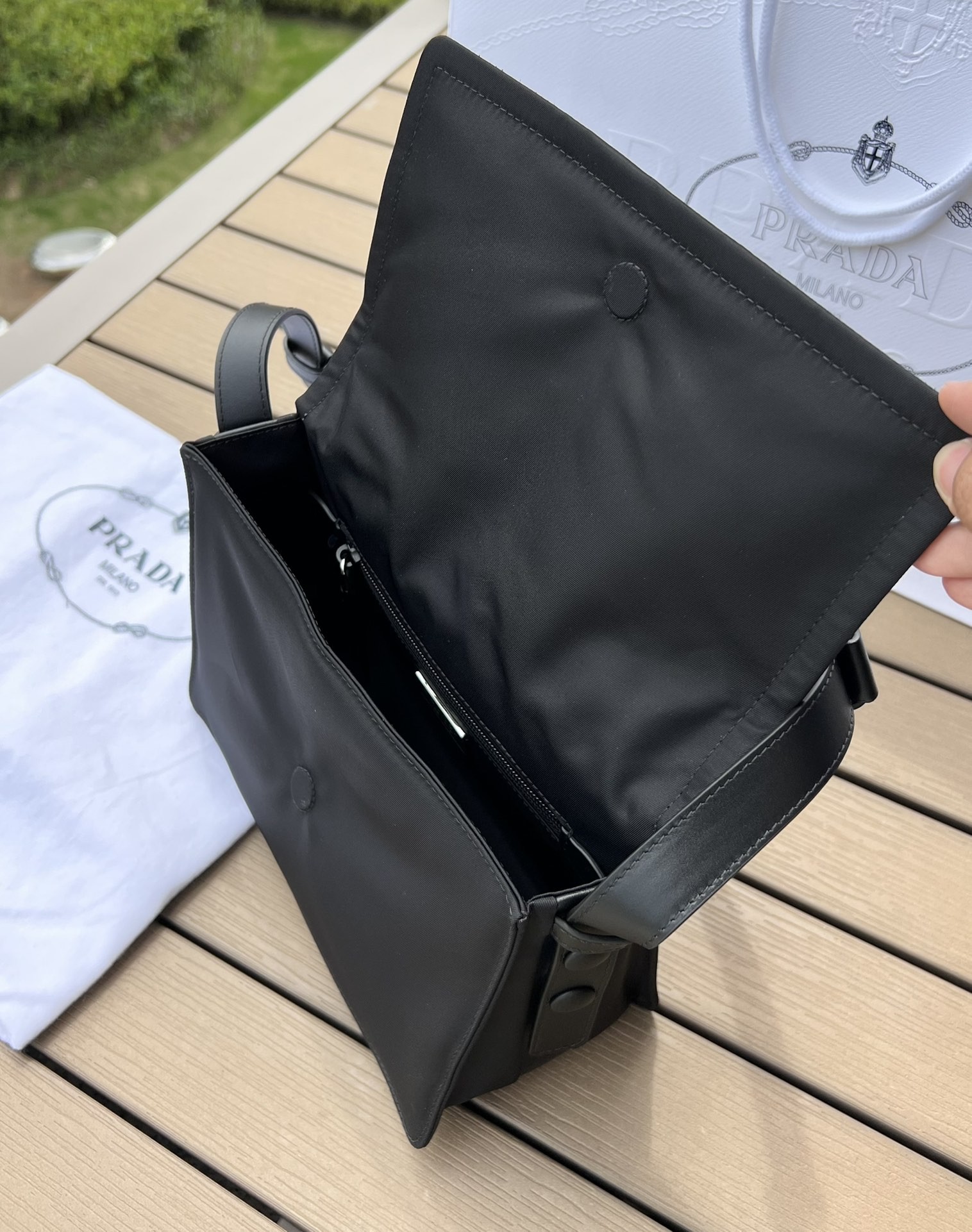 Prada messenger bag