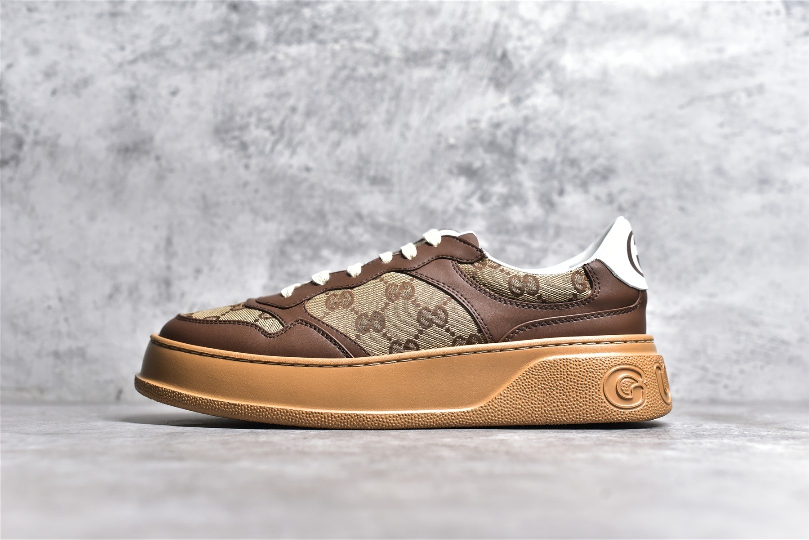 GG Supreme canvas platform sneakers