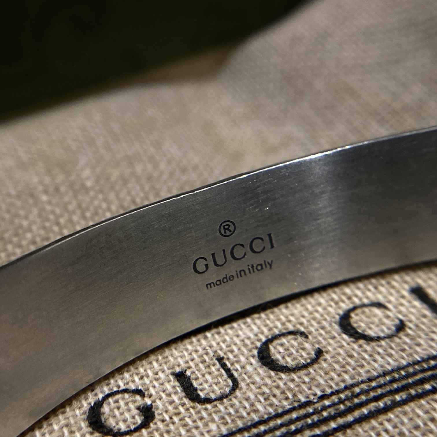 Gucci Tiger Head Silver Bracelet