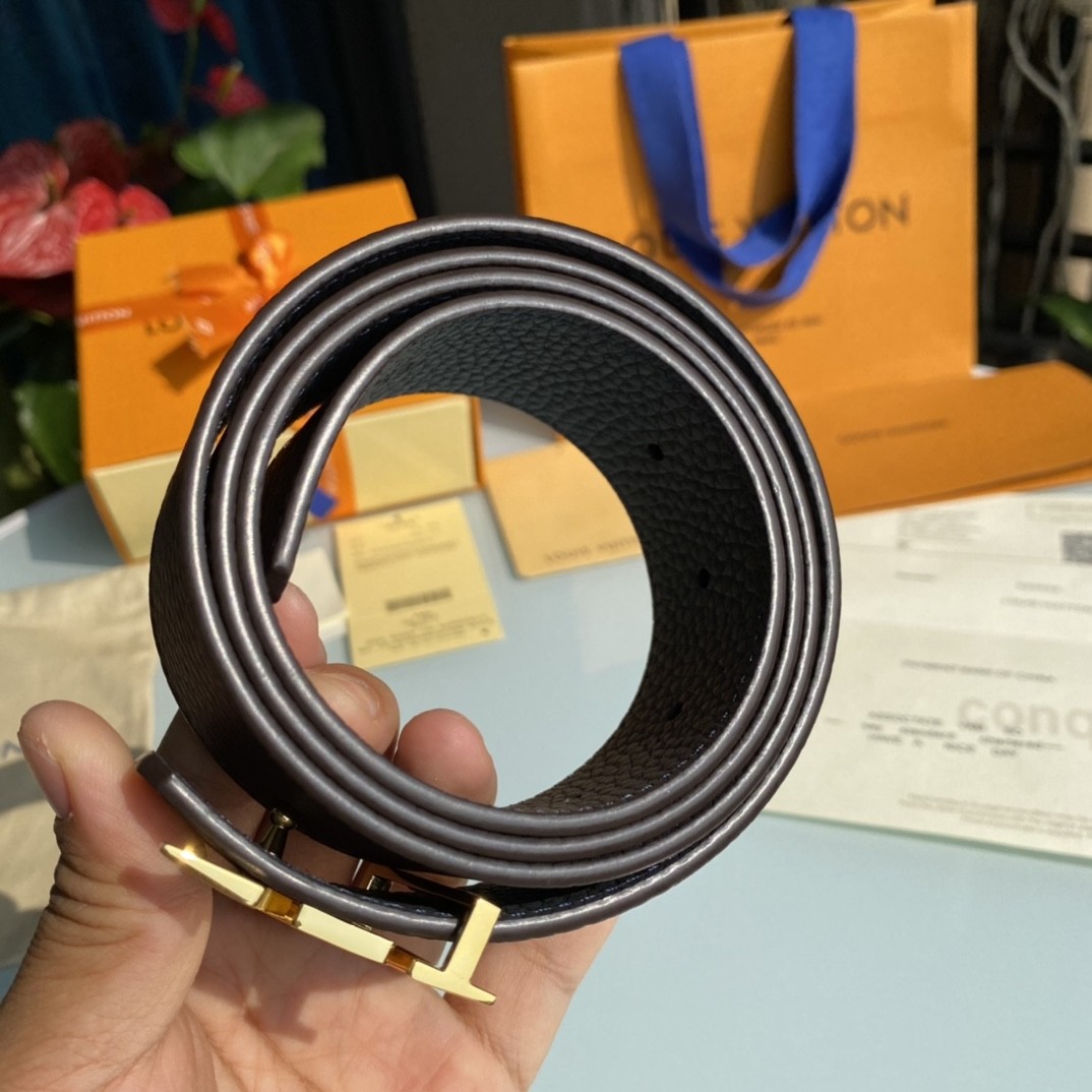 Louis Vuitton men's leather belt