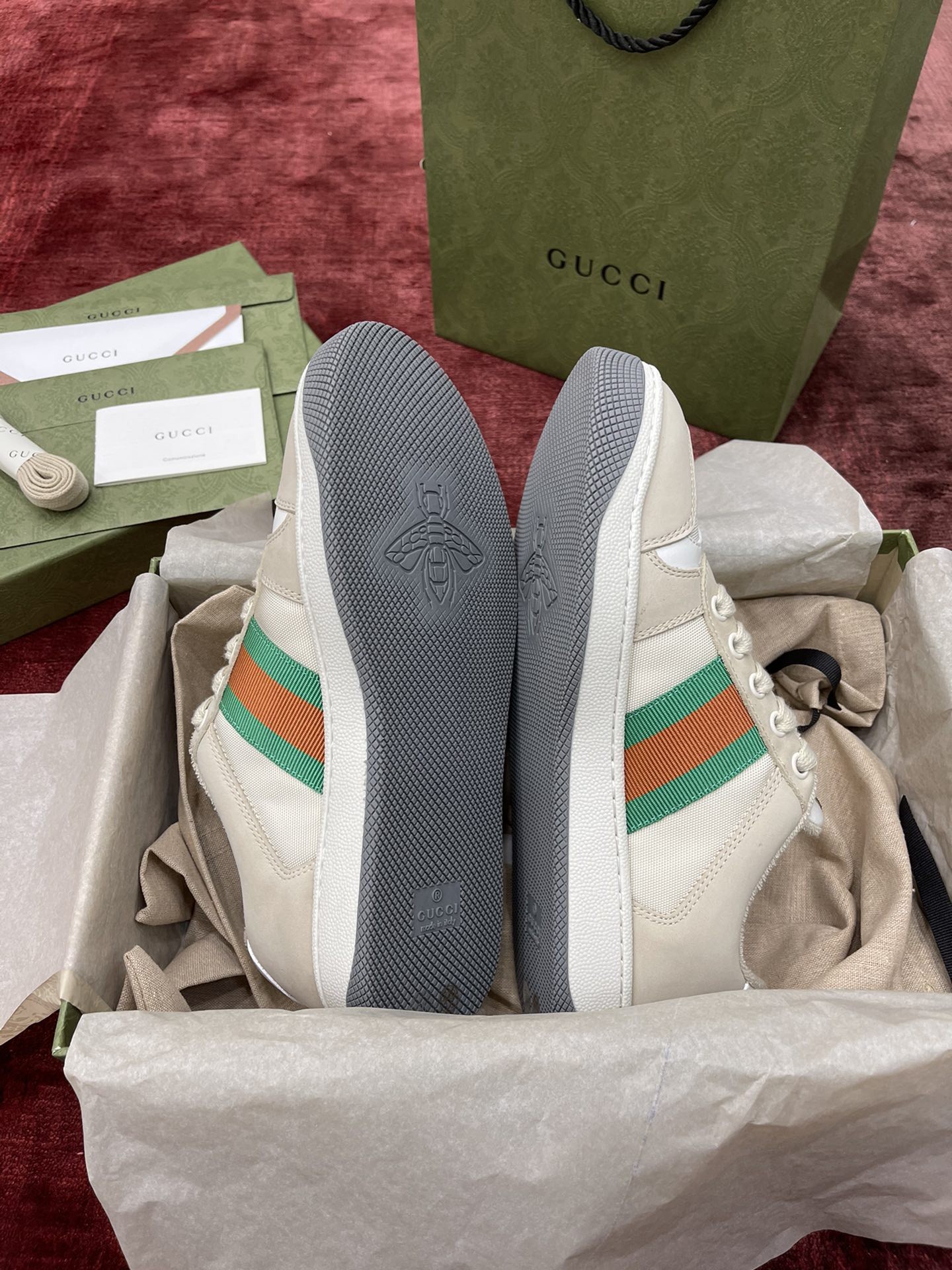 Gucci's classic distressed sneakers