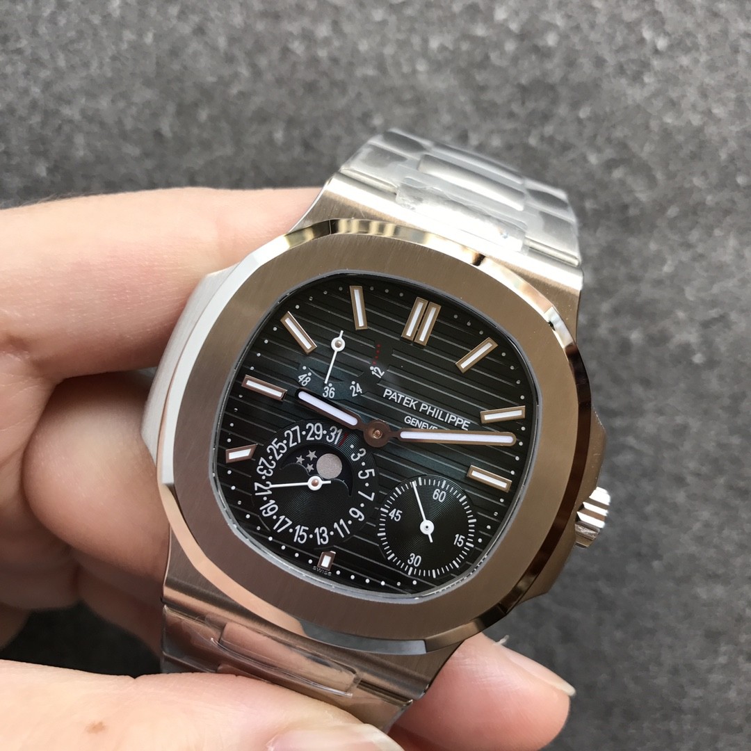This is a Patek Philippe Nautilus 5712/1A watch.