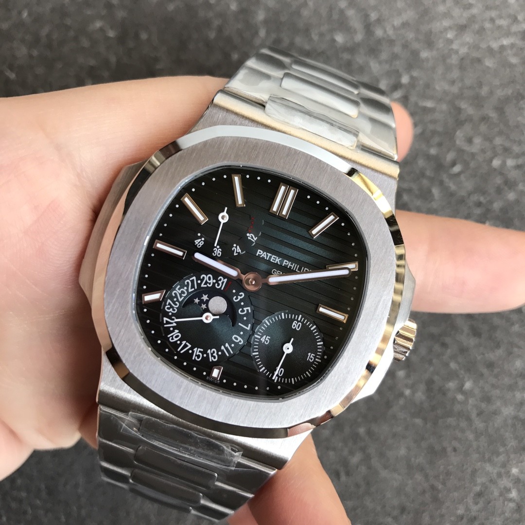 This is a Patek Philippe Nautilus 5712/1A watch.