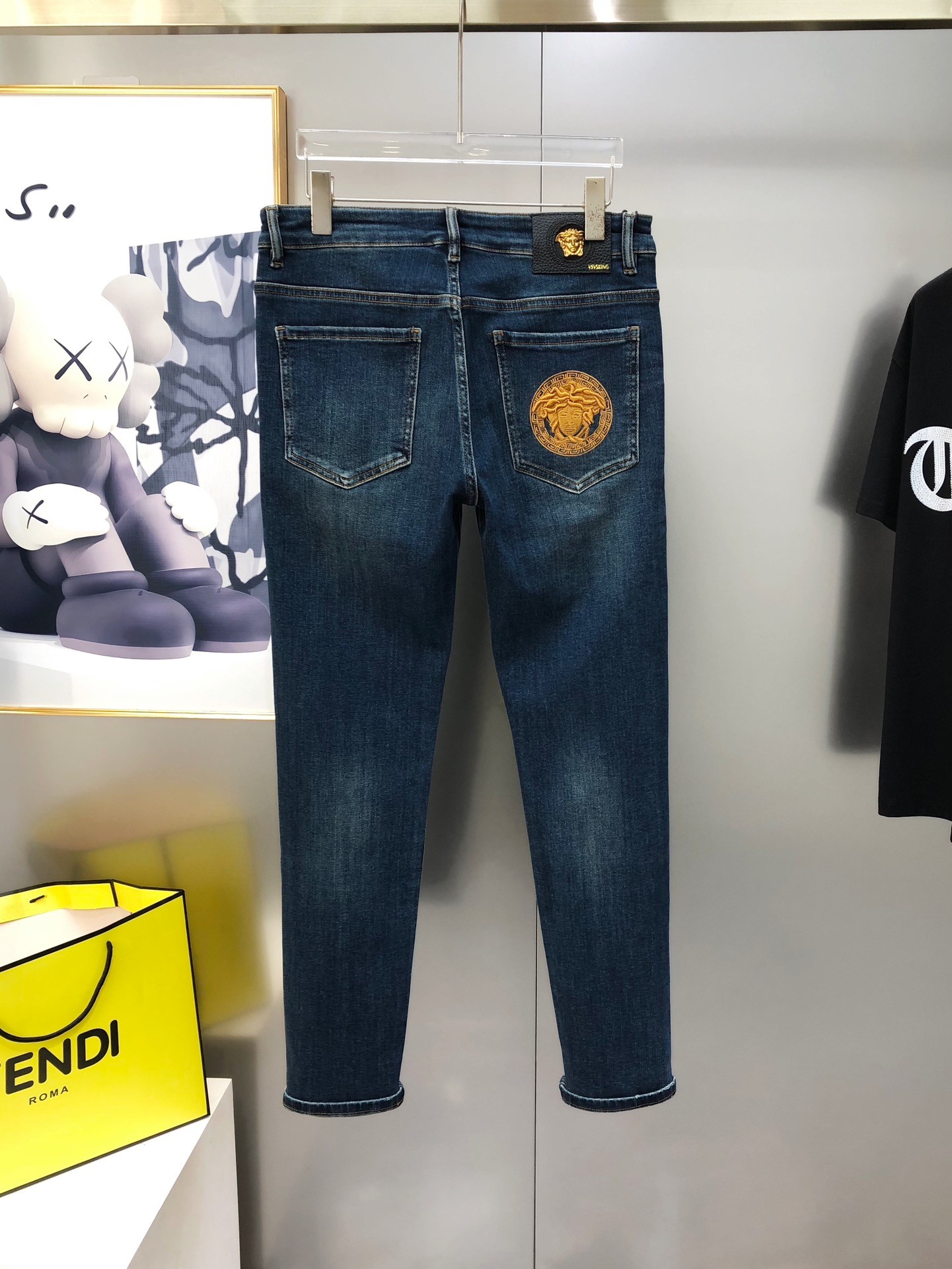 Versace 2025 Early Autumn New Men's Slim Fit Jeans