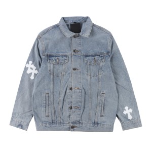 Chrome Hearts Cross-Back Denim Jacket