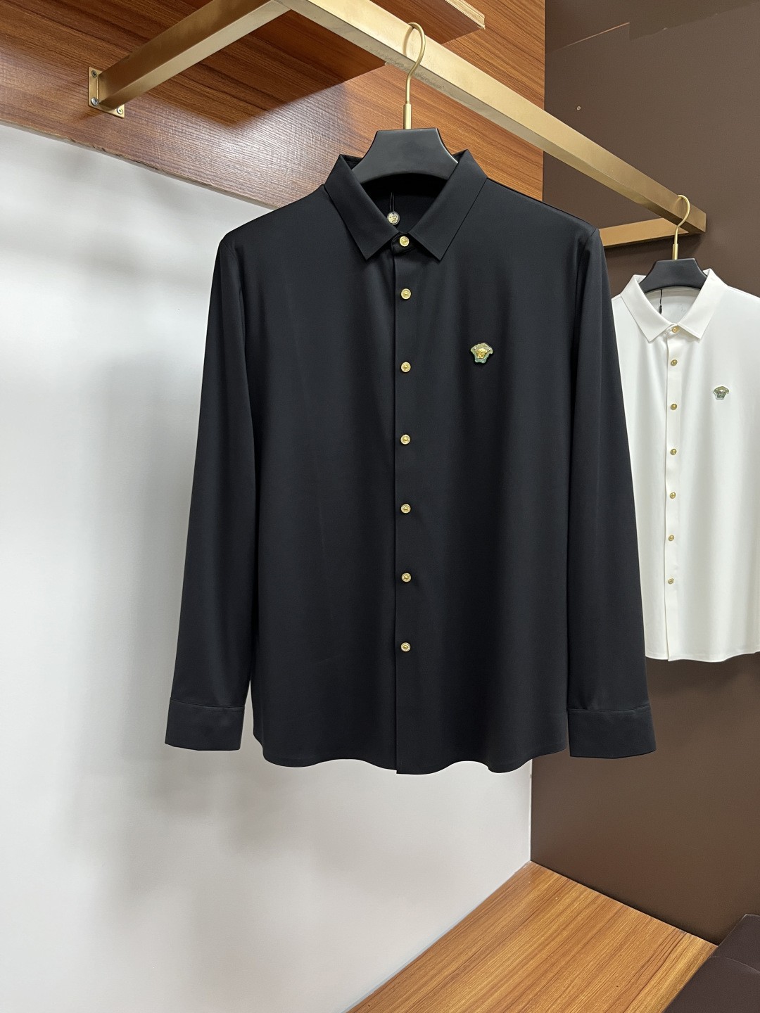 Versace 25S Autumn Men's Long-Sleeved Shirt