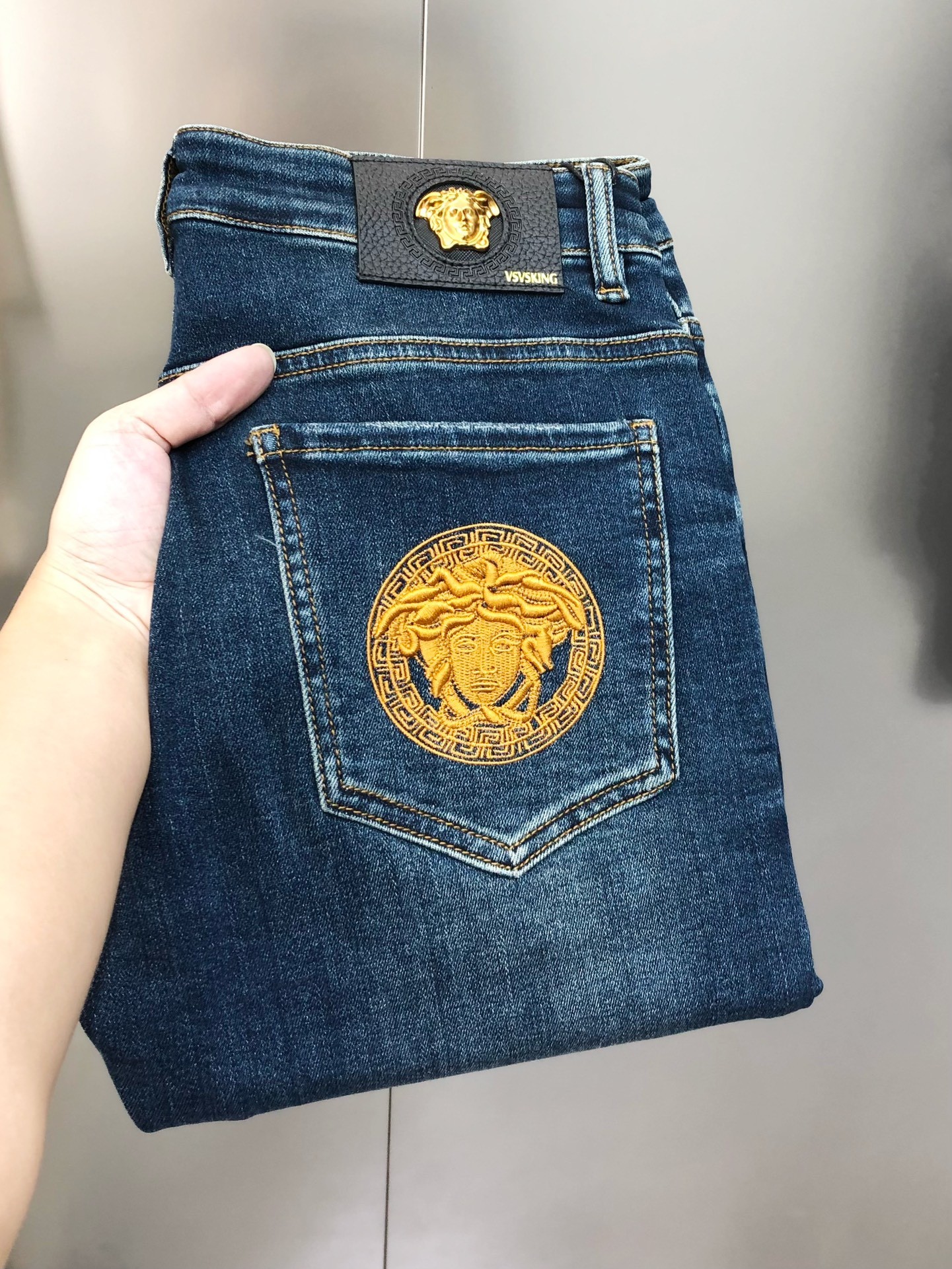 Versace 2025 Early Autumn New Men's Slim Fit Jeans