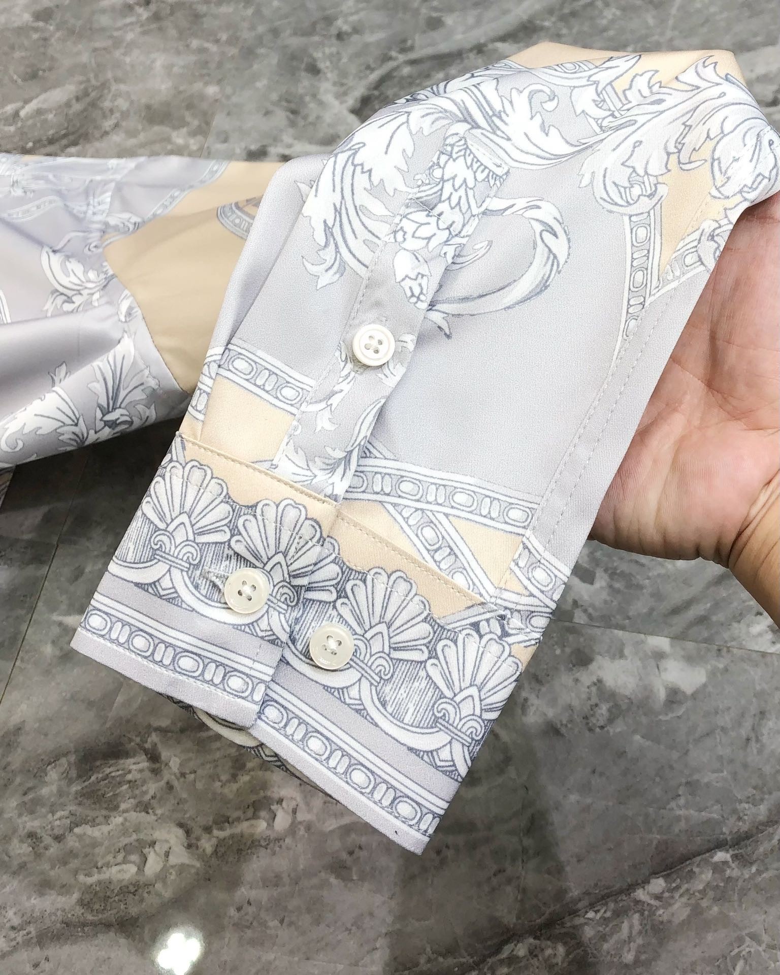 Versace 2025 New Men's Casual Long-Sleeved Shirt