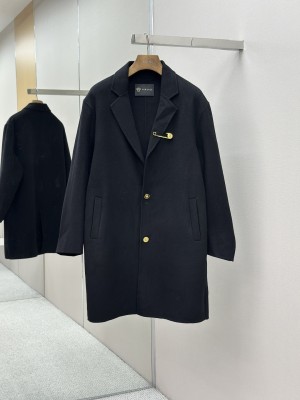 VERSACE Exclusive New Original Men's Wool Double-faced Coat
