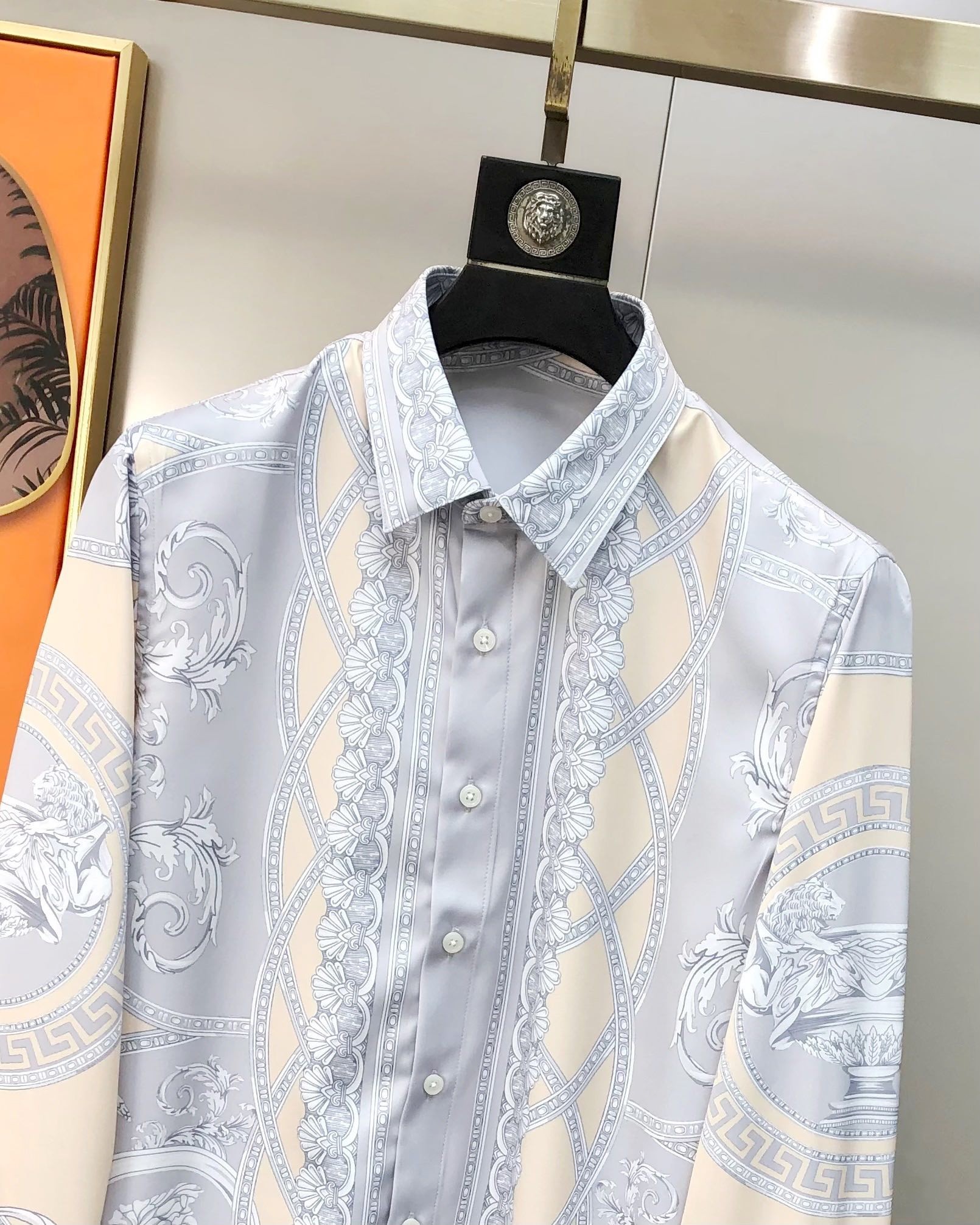 Versace 2025 New Men's Casual Long-Sleeved Shirt