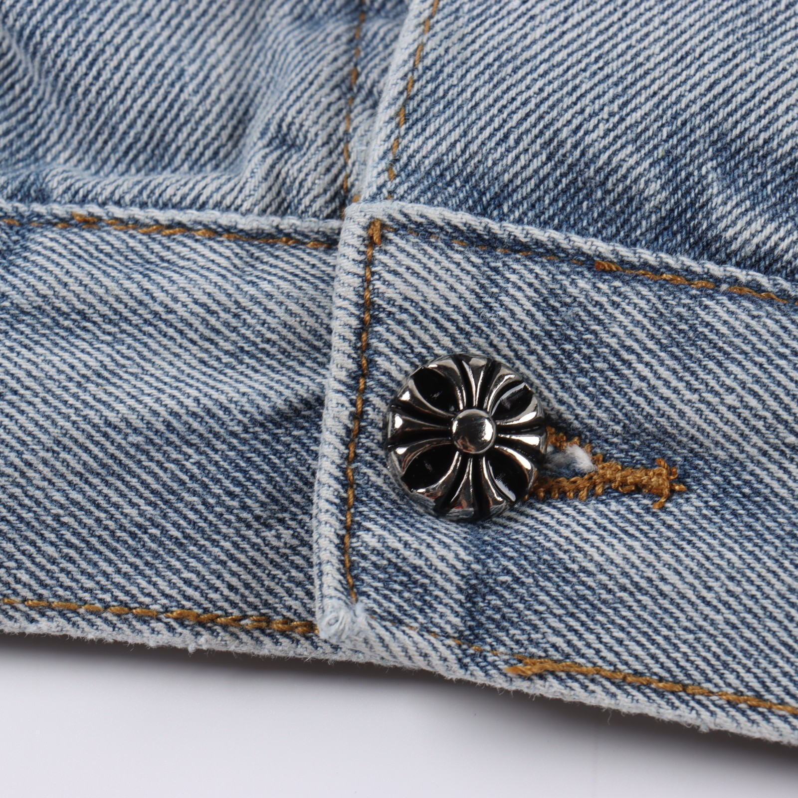 Chrome Hearts Cross-Back Denim Jacket