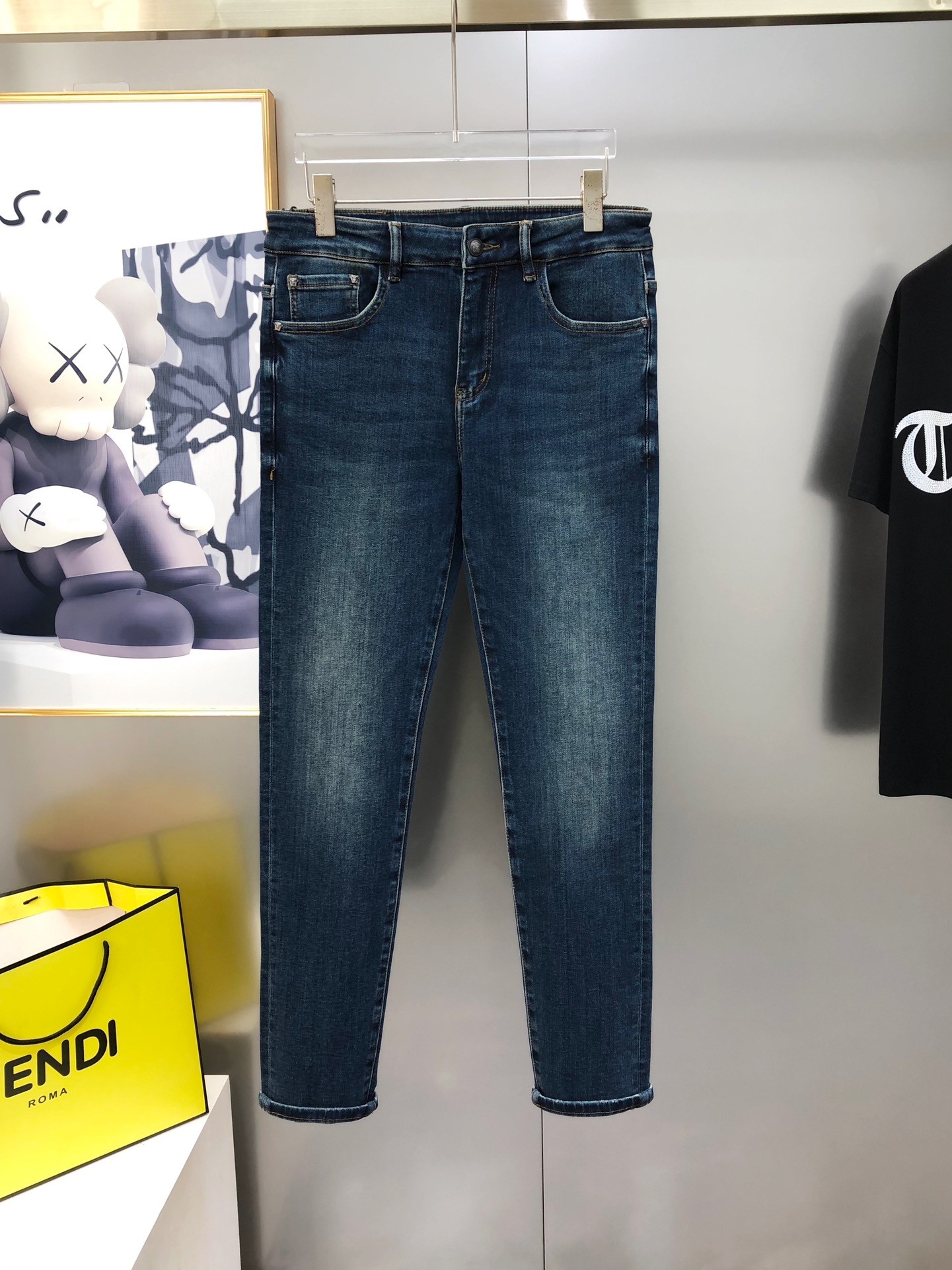 Versace 2025 Early Autumn New Men's Slim Fit Jeans